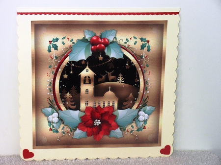 Golden Christmas Scene with Church Mini Kit by Wayne Swan