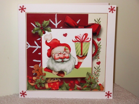 Cute Santa with Gift Mini Kit by Wayne Swan