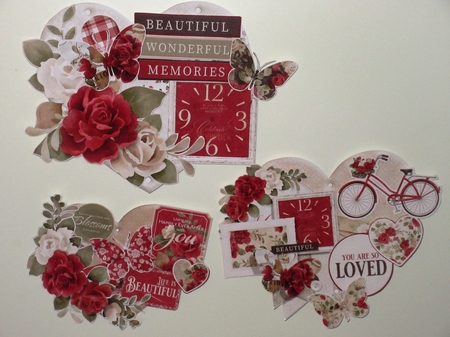 Inspirational Words #2 Hanging Hearts Trio. by Wayne Swan