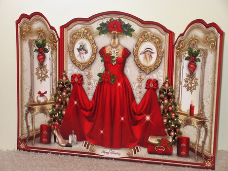 Red Christmas Dressing Room Mini Kit by Wayne Swan