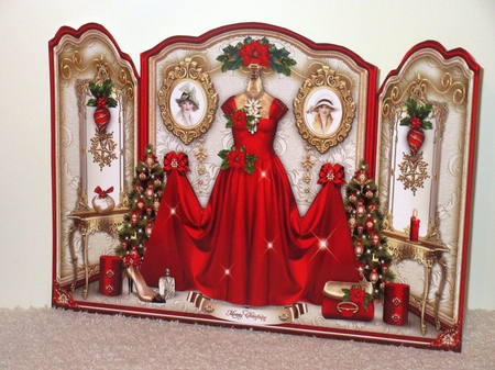 Red Christmas Dressing Room Mini Kit by Wayne Swan