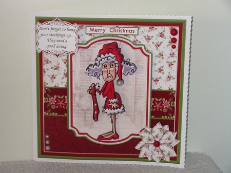 STELLA HANGING CHRISTMAS STOCKINGS 7.5 Decoupage & Insert Mini Kit by Wayne Swan