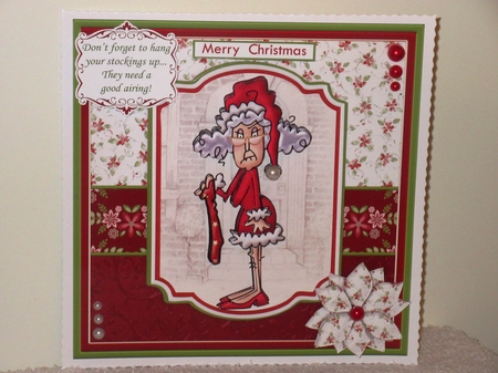 STELLA HANGING CHRISTMAS STOCKINGS 7.5 Decoupage & Insert Mini Kit by Wayne Swan