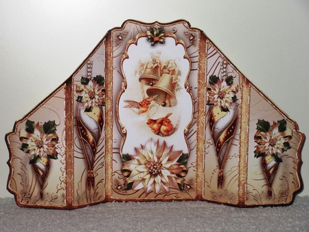 Christmas Shaped Card with Robin Birds Mini Kit by Wayne Swan