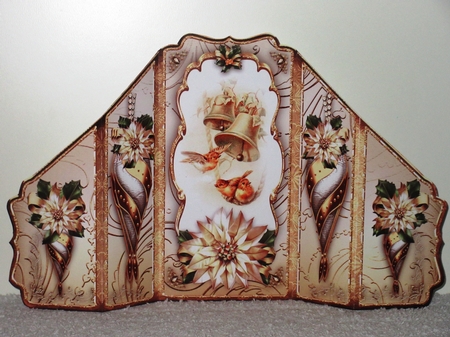 Christmas Shaped Card with Robin Birds Mini Kit by Wayne Swan