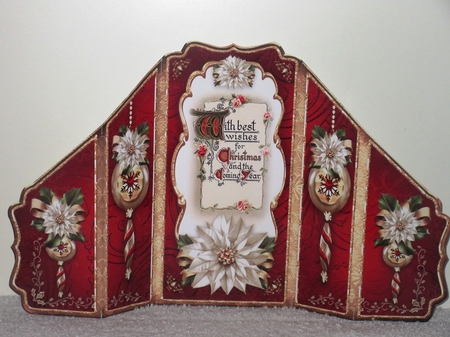 Red Christmas Shaped Card Mini Kit by Wayne Swan
