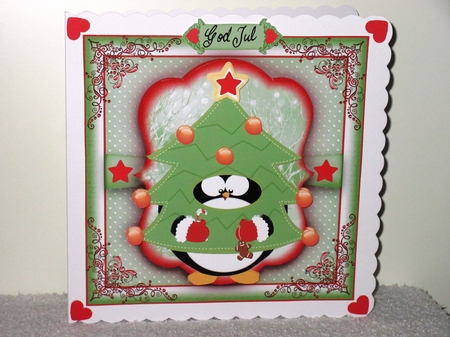 Penguin Christmas Tree Card Kit by Wayne Swan
