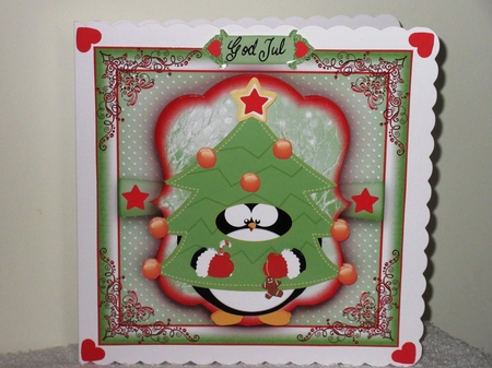 Penguin Christmas Tree Card Kit by Wayne Swan