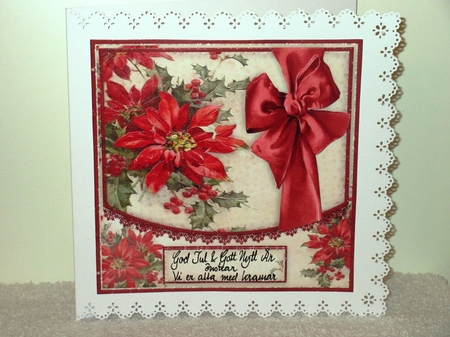 Vintage Christmas Poinsettia Card Kit 1510 by Wayne Swan