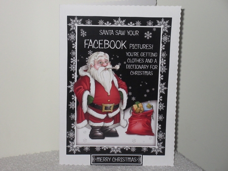 Santa Saw Your Facebook Pictures by Wayne Swan