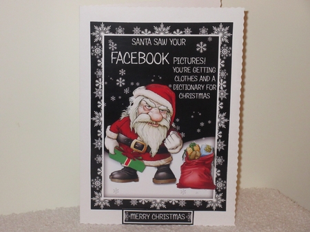 Santa Saw Your Facebook Pictures by Wayne Swan