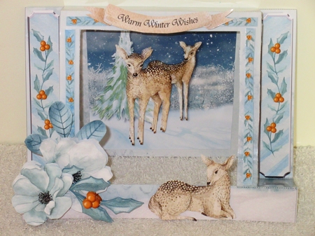 Winterland #1 Framed Centre Stepper Card & Envelope Mini Kit by Wayne Swan