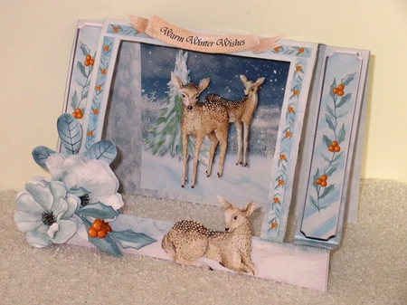 Winterland #1 Framed Centre Stepper Card & Envelope Mini Kit by Wayne Swan