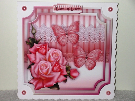 Pink Roses & Butterflies Mini Kit by Wayne Swan