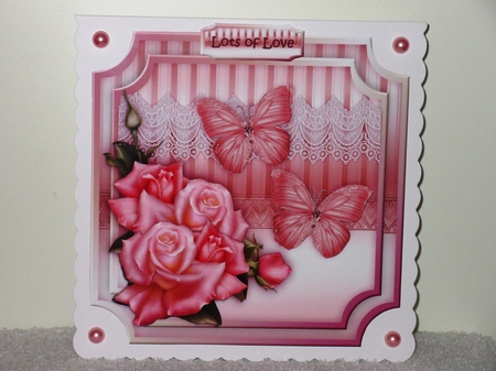 Pink Roses & Butterflies Mini Kit by Wayne Swan