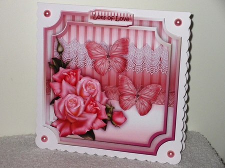 Pink Roses & Butterflies Mini Kit by Wayne Swan