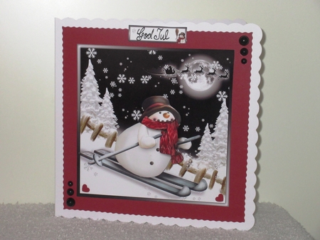 Skiing by with a Christmas Hi! by Wayne Swan