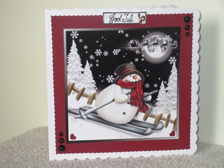 Skiing by with a Christmas Hi! by Wayne Swan