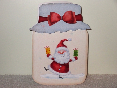Mason Jar Shaped Card 1524 by Wayne Swan