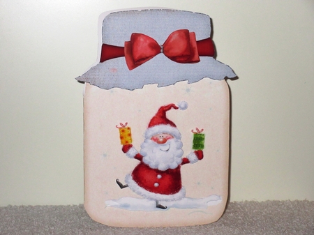 Mason Jar Shaped Card 1524 by Wayne Swan