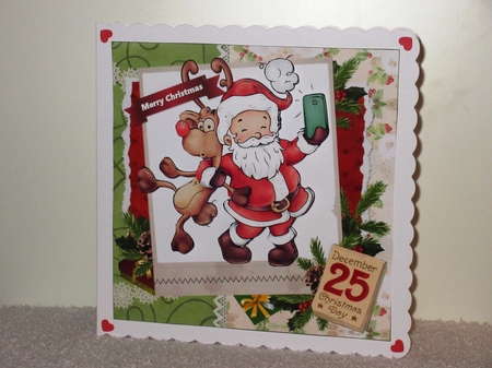 8x8 Santa and rudolf selfie mini kit by Wayne Swan