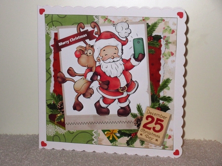 8x8 Santa and rudolf selfie mini kit by Wayne Swan