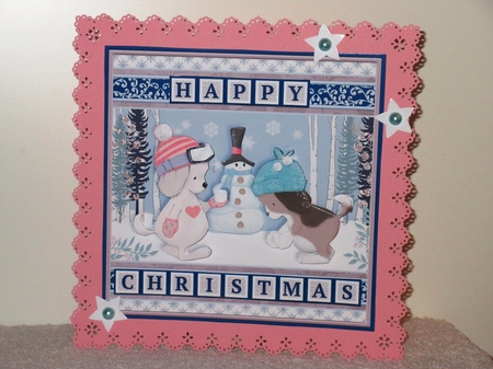 HAVE A BALL Dogs 7.5 Christmas Easy Cut Word Strips & Alphabet Kit by Wayne Swan