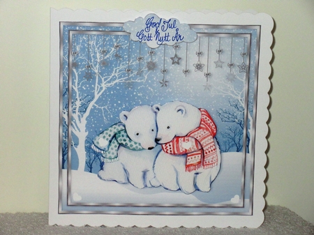 Cuddle Up & Keep Warm Polar Bears in the Snow Mini Kit by Wayne Swan