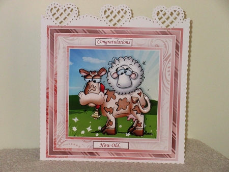 EWE MOOVE ME Humorous 7.5 Decoupage & Insert All Occasions by Wayne Swan
