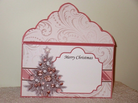 Christmas Money Wallet Gift Voucher Envelope ROSE GOLD CHRISTMAS TREE by Wayne Swan