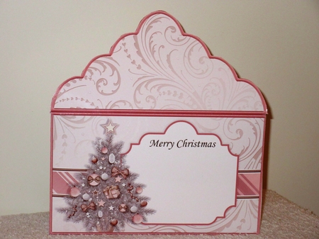 Christmas Money Wallet Gift Voucher Envelope ROSE GOLD CHRISTMAS TREE by Wayne Swan