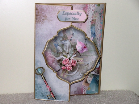 Vintage Posy - Offset Front Card Mini Kit by Wayne Swan
