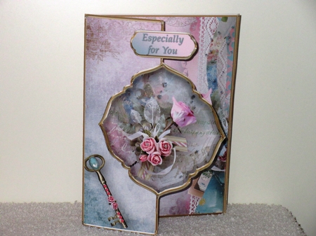 Vintage Posy - Offset Front Card Mini Kit by Wayne Swan