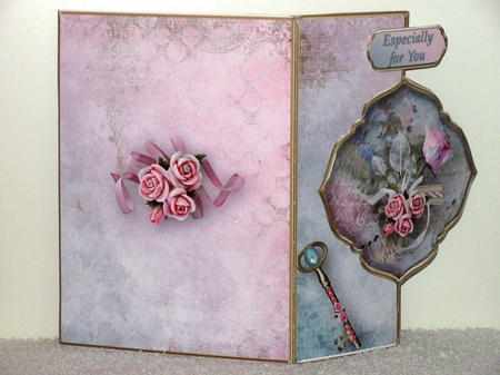 Vintage Posy - Offset Front Card Mini Kit by Wayne Swan