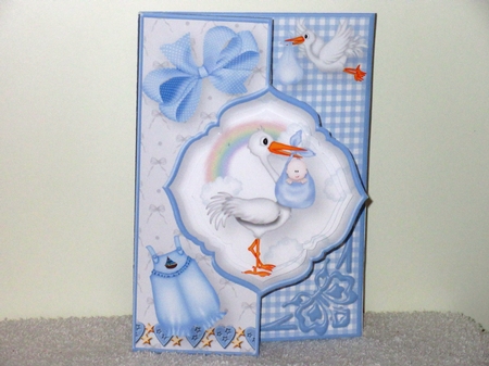 Baby Boy - Offset Front Card Mini Kit by Wayne Swan