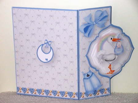 Baby Boy - Offset Front Card Mini Kit by Wayne Swan