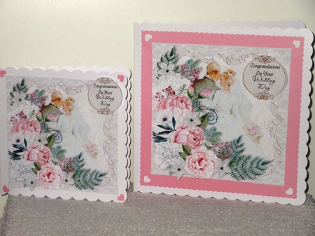 Our Wedding Day 6x6 Layered Card Front, Insert & Envelope. by Wayne Swan