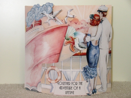 Anchors Away  Double Bowed Front Card Kit by Wayne Swan
