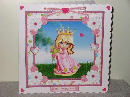 Sweet Princess 8x8 Card Mini Kit & Decoupage by Wayne Swan