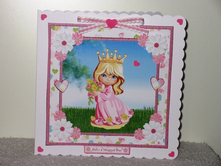 Sweet Princess 8x8 Card Mini Kit & Decoupage by Wayne Swan