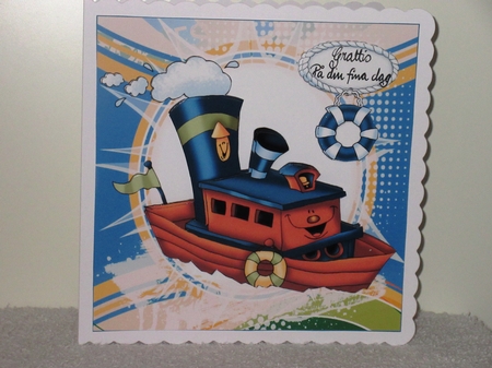 7x7 fun tug boat birthday 2 mini kit by Wayne Swan
