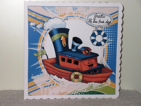 7x7 fun tug boat birthday 2 mini kit by Wayne Swan