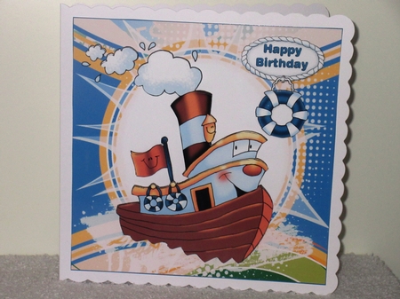 7x7 fun tug boat birthday 3 mini kit by Wayne Swan