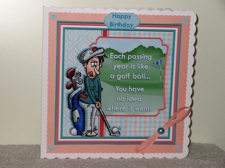GOLF THE PASSING YEARS 7.5 Decoupage & Insert Kit by Wayne Swan