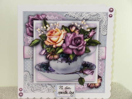 Lilac Rose Teacup  by Wayne Swan