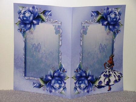 Insert to compliment Vintage style Blue Rose Beauty by Wayne Swan