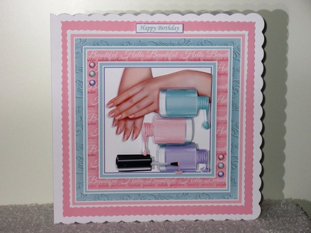 MANICURE GETTING THE NAILS DONE 7.5 Decoupage & Insert Kit by Wayne Swan