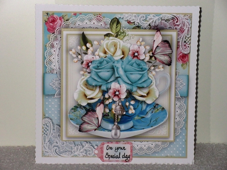 Shabby Chic Teacup  by Wayne Swan