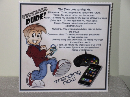 8x8 Teen boy survival kit mini kit by Wayne Swan