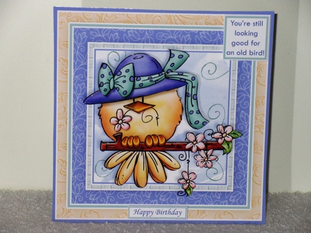 A LITTLE BIRD TOLD ME 7.5 Decoupage & Insert Mini Kit by Wayne Swan